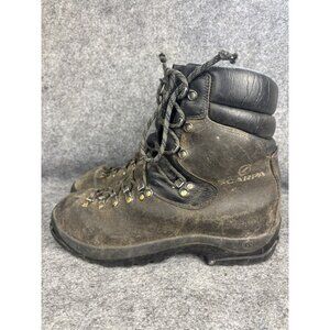 Scarpa Boots Mens Size 11 Leather Hiking Mountaineering Vibram Sole Outdoor Trai